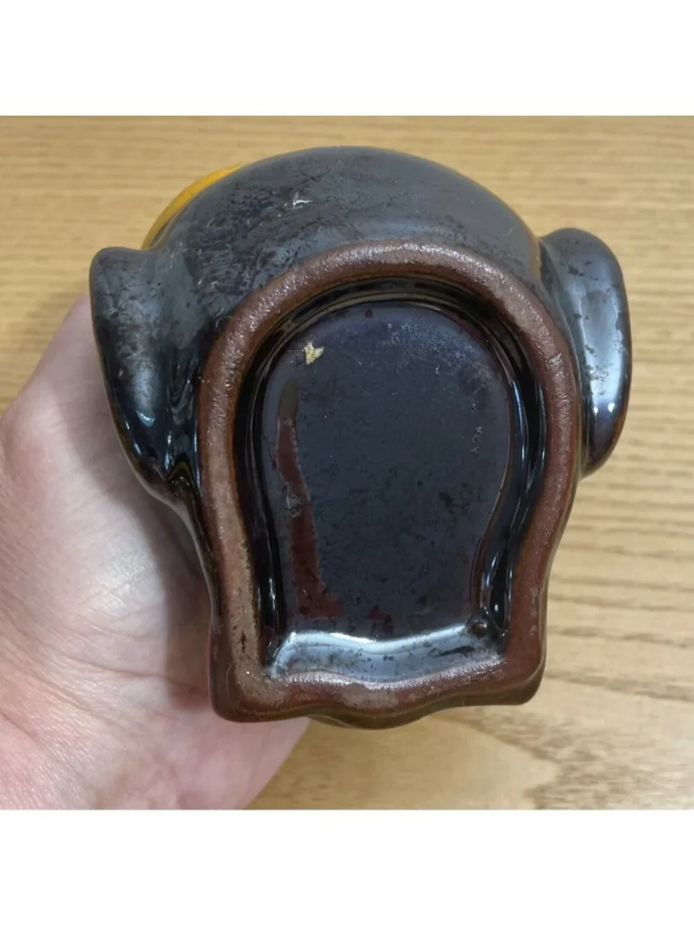 Vtg Smoking Monkey Figural Ashtray Redware Clay Japan 1950s Mid Century MCM